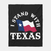 Ik Sta Achter Texas Fleece Deken (Voorkant)