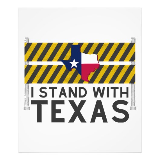Ik sta achter Texas Foto Afdruk (Voorkant)