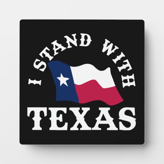 Ik sta achter Texas Fotoplaat (Voorkant)