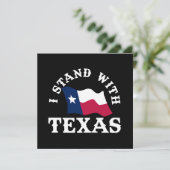 Ik sta achter Texas Kaart (Staand voorkant)