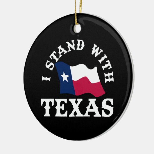 Ik sta achter Texas Keramisch Ornament (Links)
