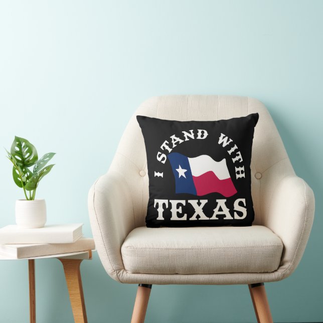 Ik sta achter Texas Kussen (Stoel)
