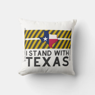 Ik sta achter Texas Kussen