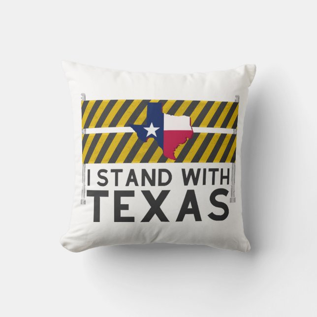 Ik sta achter Texas Kussen (Voorkant)