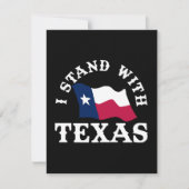 Ik Sta Achter Texas Notitiekaartje (Voorkant)