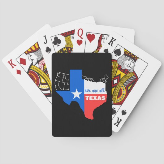Ik sta achter Texas Pokerkaarten (Achterkant)