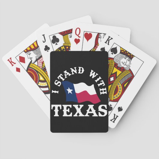 Ik sta achter Texas Pokerkaarten (Achterkant)