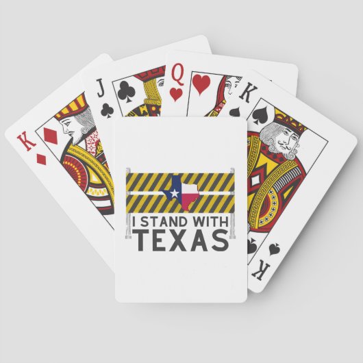 Ik sta achter Texas Pokerkaarten (Achterkant)