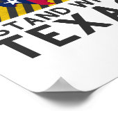 Ik sta achter Texas Poster (Hoek)
