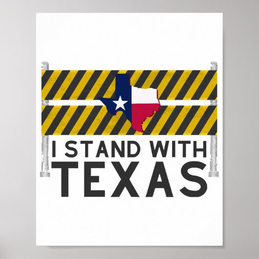 Ik sta achter Texas Poster (Voorkant)