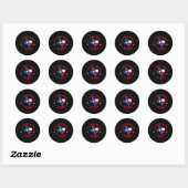 Ik sta achter Texas Ronde Sticker (Vel)