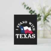Ik sta achter Texas RSVP Kaartje (Staand voorkant)