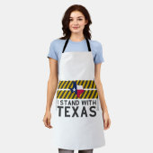 Ik sta achter Texas Schort (Gedragen)