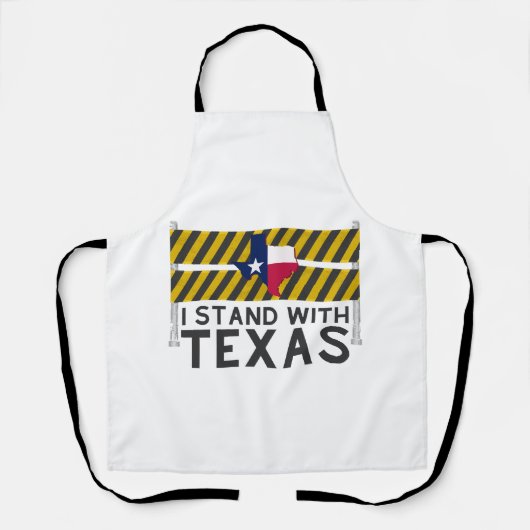 Ik sta achter Texas Schort (Voorkant)