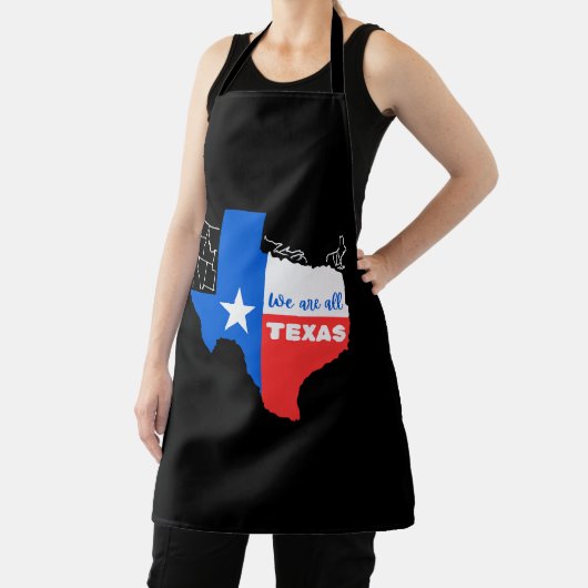 Ik sta achter Texas Schort (Insitu)