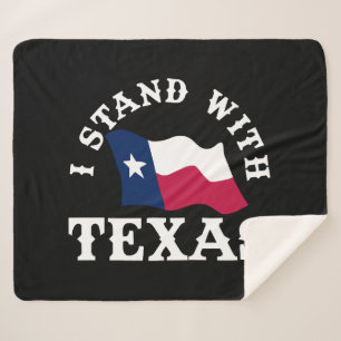 Ik sta achter Texas Sherpa Deken