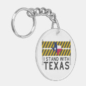 Ik sta achter Texas Sleutelhanger (Voorkant Links)
