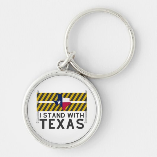 Ik sta achter Texas Sleutelhanger (Voorkant)