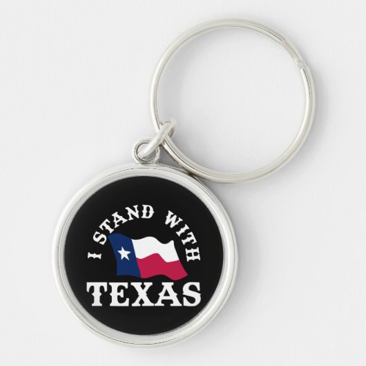 Ik sta achter Texas Sleutelhanger (Voorkant)