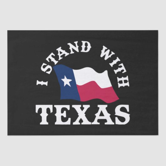 Ik sta achter Texas Tissuepapier (Voorkant)