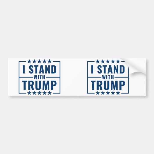 Ik sta achter Trump 2024 Bumpersticker (Voorkant)