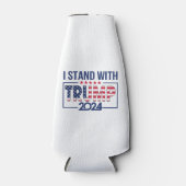 Ik sta achter Trump 2024 Flesjeskoeler (Voorkant)