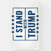 Ik sta achter Trump 2024 Spandoek (Verticaal)