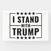 Ik sta achter Trump 2024 Spandoek (Horizontaal)
