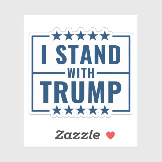 Ik sta achter Trump 2024 Sticker (Vel)