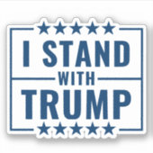 Ik sta achter Trump 2024 Sticker (Voorkant)