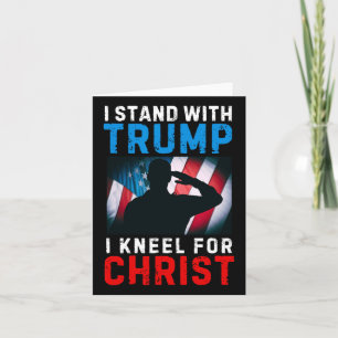Ik Sta Achter Trump Is Mijn President Kniel Jezus Kaart
