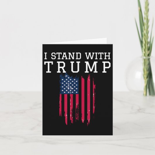 Ik sta achter Trump Pro Trump Support Kaart (Voorkant)