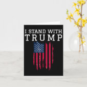 Ik sta achter Trump Pro Trump Support Kaart (Gele Bloem)