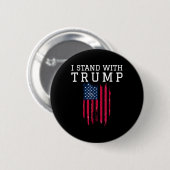 Ik sta achter Trump Pro Trump Support Ronde Button 5,7 Cm (Voorkant /achterkant)