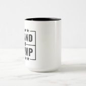 Ik sta achter Trump Quote Patriottisch Mok (Midden)