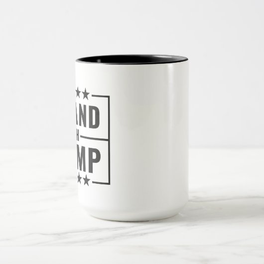 Ik sta achter Trump Quote Patriottisch Mok (Midden)