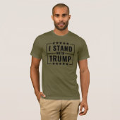 Ik sta achter Trump Quote Patriottisch T-shirt (Voorkant volledig)