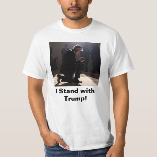Ik sta achter Trump! T-shirt (Voorkant)