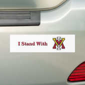 Ik sta achter VMI Bumpersticker (Op auto)