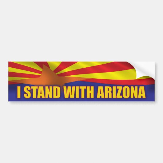 Ik sta bij Arizona Bumpersticker (Voorkant)