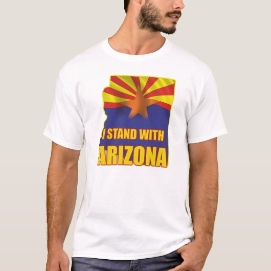 Ik sta bij Arizona - steun SB1070 T-shirt (Voorkant)