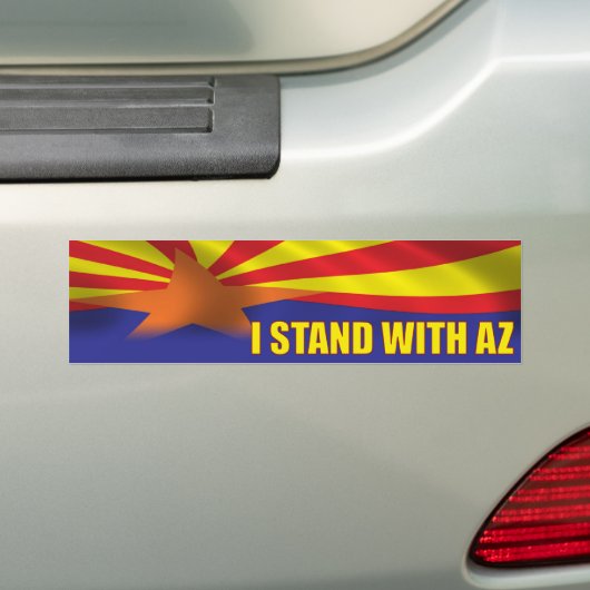 Ik sta bij Arizona - Support Arizona Bumpersticker (Op auto)