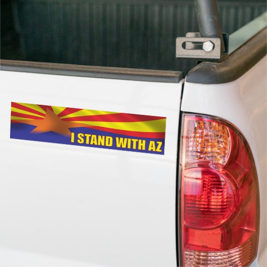 Ik sta bij Arizona - Support Arizona Bumpersticker (Op Truck)