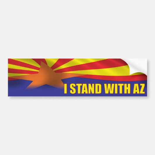 Ik sta bij Arizona - Support Arizona Bumpersticker (Voorkant)