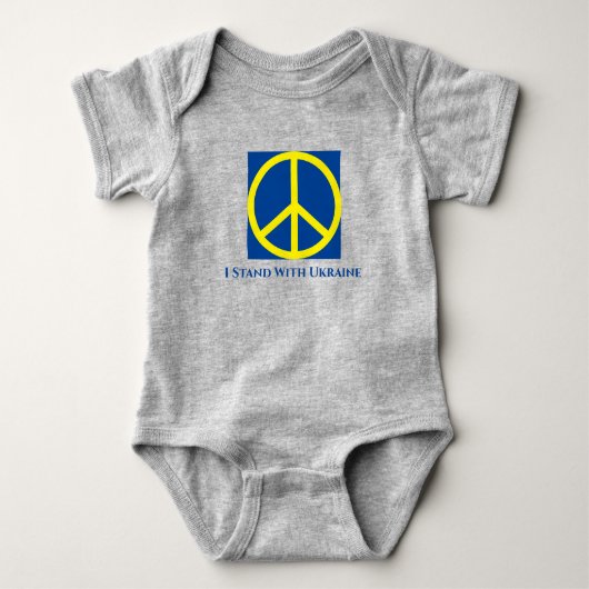 Ik sta bij de Baby Bodysuit T-Shirt uit Oekraïne (Voorkant)
