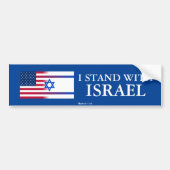 Ik sta bij de Israëlische Bumpersticker (Voorkant)