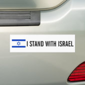 Ik sta bij de Israëlische Bumpersticker (Op auto)
