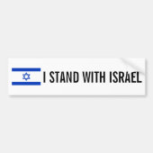 Ik sta bij de Israëlische Bumpersticker (Voorkant)