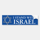Ik sta bij de Israëlische Bumpersticker (Voorkant)