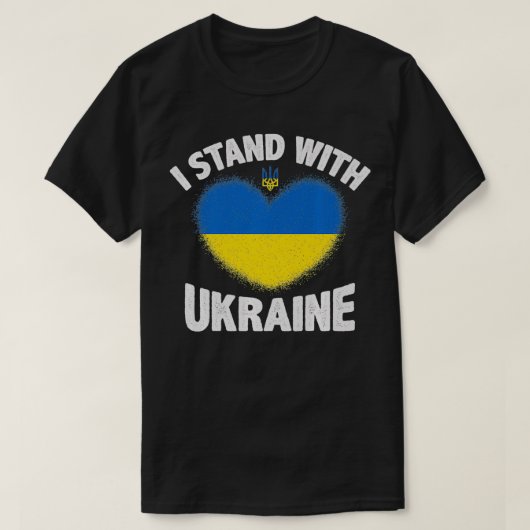 Ik sta bij de Oekraïense Premium T-shirt (Design voorkant)